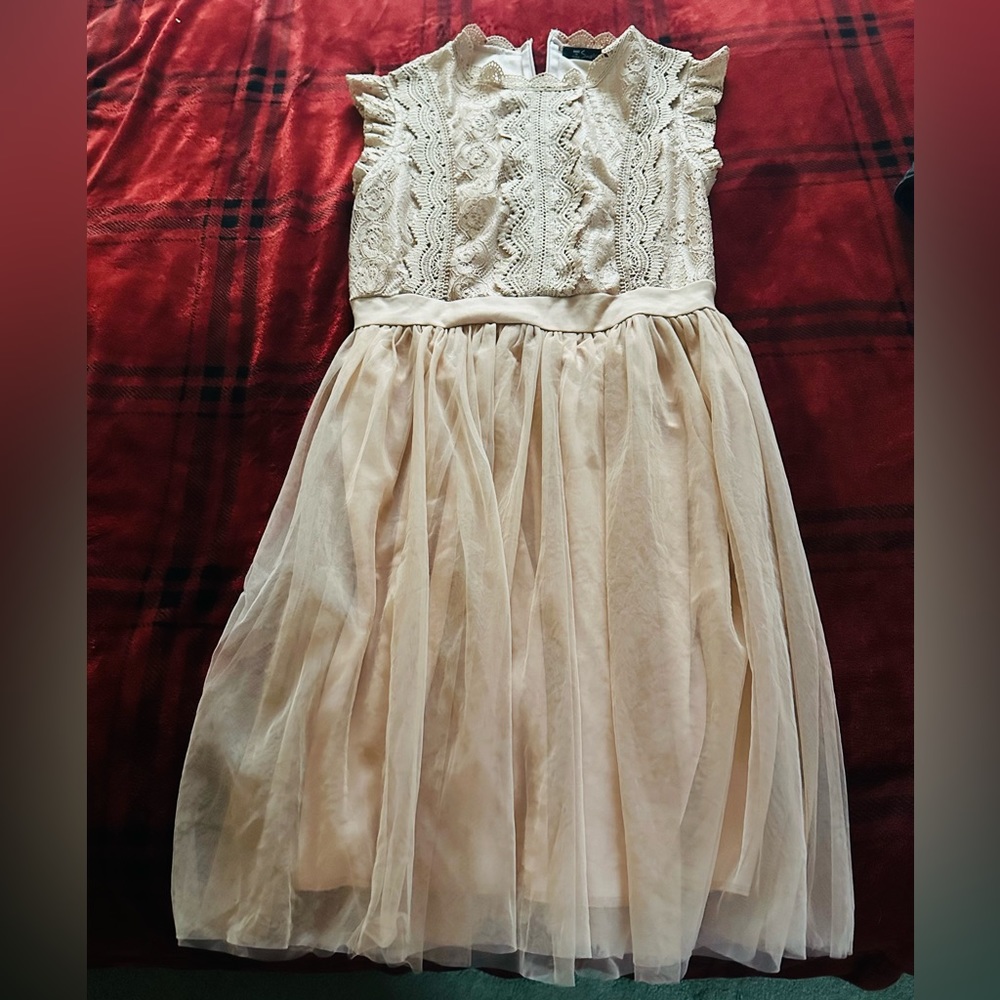 Party Dress Small To Medium fit to medium body Peach!